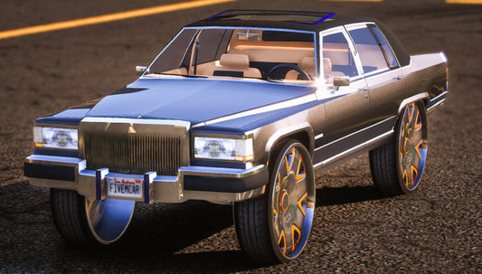 Cadillac Fleetwood Donk Spiners 1988