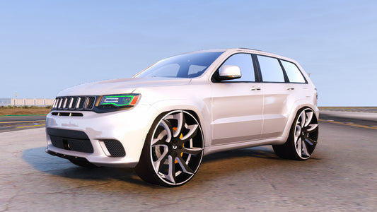 Debadged Customs TrackHawk Widebody with Animated Lights Donk